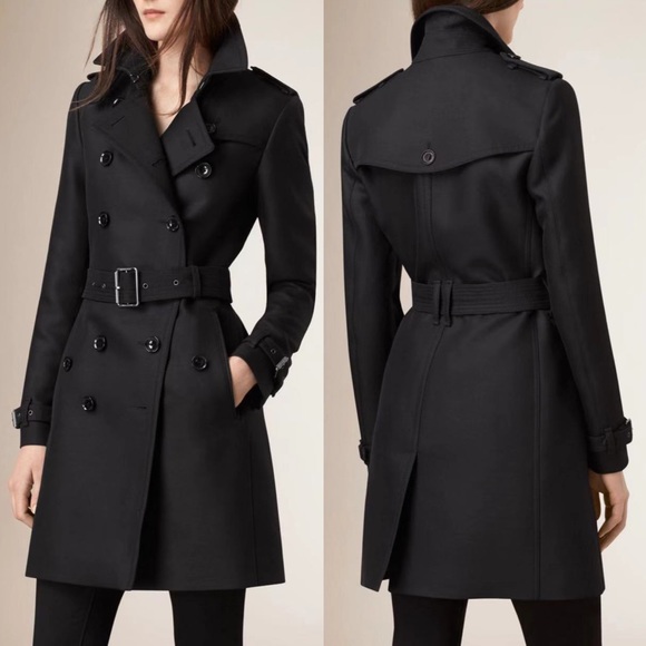 Burberry Jackets & Blazers - BURBERRY Cotton-blend twill trench coat